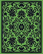 Bold Floral Symmetry Pattern Rug