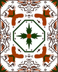 Ornate Geometric Abstract Design Rug