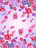 Floral Swirls And Petals Design Rug