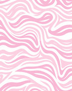 Pink Abstract Swirl Pattern Rug