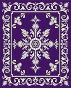 Intricate Floral Frame With Central Medallion Rug