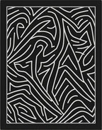 Bold Abstract Maze Line Art Rug