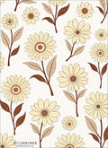 Retro Daisy Pattern Rug