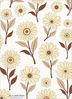 Retro Daisy Pattern Rug