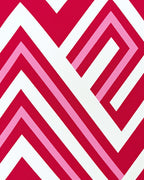 Bold Geometric Stripes Pattern Rug