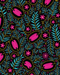 Vibrant Floral Botanical Pattern Design Rug