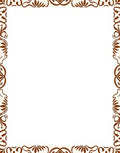 Ornamental Brown Flourish Accent Rug
