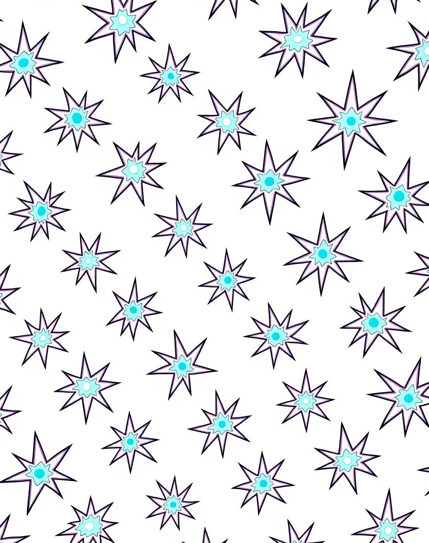 Sparkle Starburst Pattern Rug