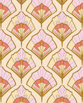 Art Deco Fan Pattern Pastel Rug