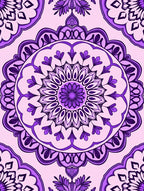 Purple Mandala Pattern Rug