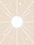 Celestial Sunburst Contemporary Star Design Rug