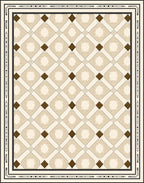 Geometric Diamond Patterned Rug