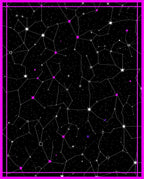 Cosmic Constellation Starry Night Design Rug