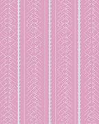 Pink Abstract Geometric Stripe Pattern Rug