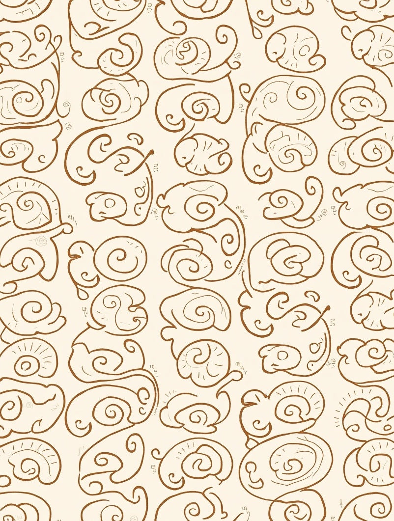 Playful Snail Pattern Delightful Design Rug