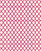 Elegant Pink Quatrefoil Pattern Rug