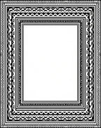 Black White Multi-Layered Tribal Rug