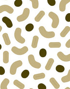 Organic Pebble and Bean Pattern Rug