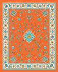 Vibrant Floral Garden Inspired Design Rug
