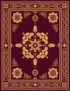 Ornate Floral Geometric Motif Rug