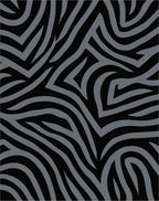 Monochrome Abstract Zebra Pattern Rug