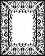 Ornate Floral And Foliage Pattern Border Rug