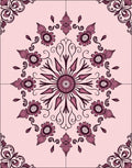 Vintage Floral Mandala Style Design Rug