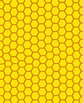 Golden Honeycomb Geometric Pattern Rug