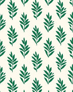Botanical Branch Patterned Cream Rug
