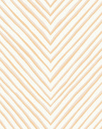 Soft Warm Orange Chevron Stripes Rug