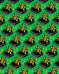 Jazzy Black Yellow Musical Notes Rug