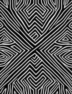 Bold Black and White Striped Pattern Rug