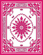 Exotic Floral Medallion Design Rug