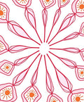Radiant Sunburst Floral Pattern Rug