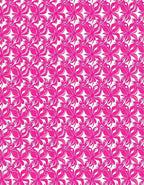 Pink Floral Inspired Repeating Pattern Rug