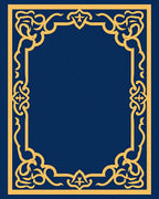 Gold Ornate Border Design Rug