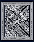 Intricate Geometric Maze Pattern Rug