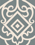 Classic Diamond Swirl Abstract Pattern Rug