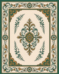 Ornate Floral Scrollwork Harmony Rug