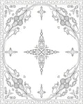 Elegant Floral Art Nouveau Design Rug