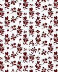 Stylized Branches Heart Botanical Motif Rug