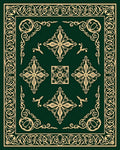 Elegant Gold Vine Intricate Rug