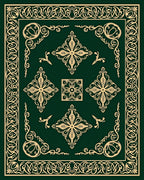 Elegant Gold Vine Intricate Rug