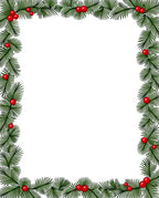 Evergreen and Berry Pine Border Rug