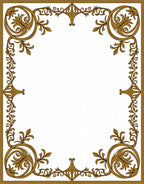 Ornate Scroll And Leaf Pattern Rug