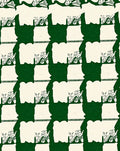 Green Checkerboard Abstract Art Rug