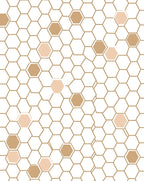 Geometric Hexagon Pattern Design Rug