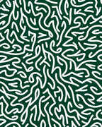 Abstract Organic White Swirls Rug