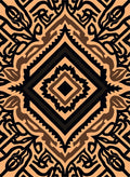 Bold Geometric Tribal Pattern Rug