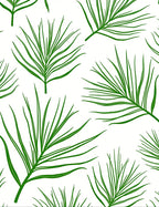 Green Tropical Leaf Pattern Design Rug
